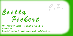 csilla pickert business card